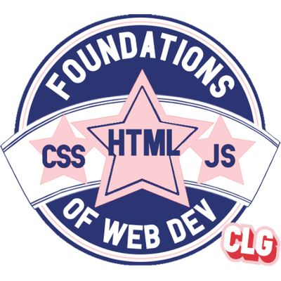 Foundations of Web Development badge from Code Like a Girl