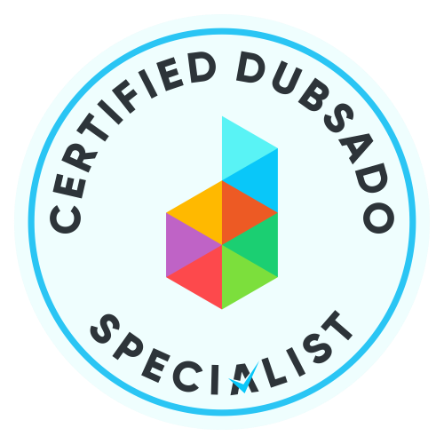 The Certified Dubsado Specialist badge for 2024-2025